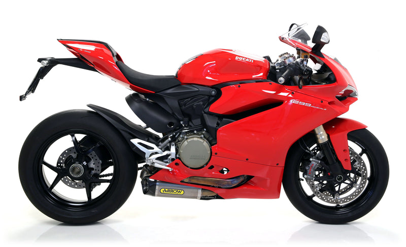71839PK | ARROW EXHAUST | Ducati 1299 Panigale 2015/2016 | Titanium Works silencers (right and left) with carby end cap