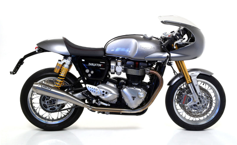 71658MI | ARROW EXHAUST | TRIUMPH THRUXTON R |  De-Cat Collectors