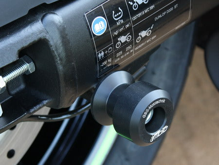 GSG-MOTOTECHNIK | Plastic rear stand mount / swing arm protection  | Kawasaki Vulcan S 2015-2021 | HSKP-10