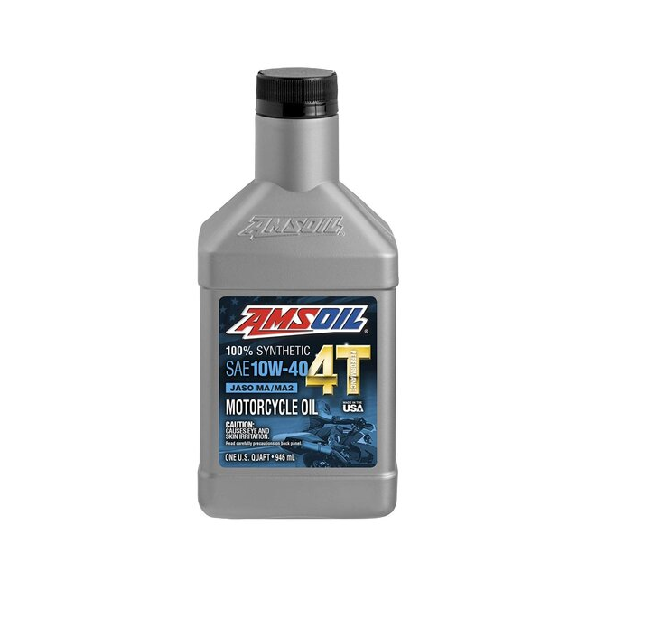 MC4QT | Amsoil  | Amsoil Sae10W40 4T Performace Synthetic Engine Oil Synthetic Blend Engine Oil  (0.946 L, Pack of 1) | MFG:03/23