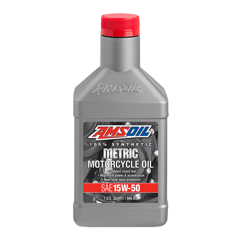 MFFQT-EA | Amsoil | 15W-50 Synthetic Metric Motorcycle Oil | MFG:07/23