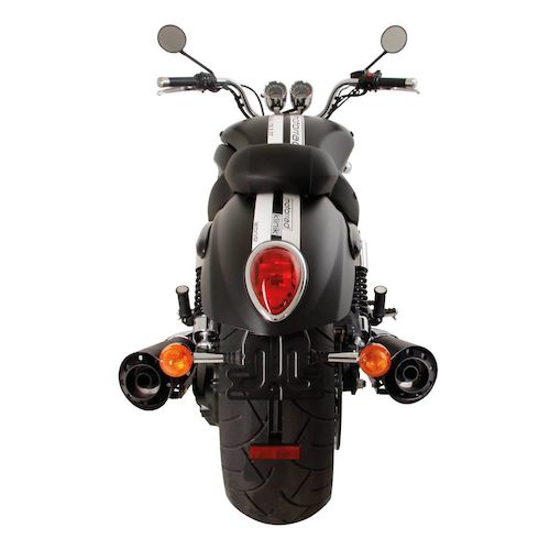 Remus Exhaust | Triumph Rocket III Roadster - Remus slip on with aluminium black end caps