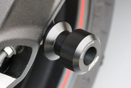 GSG-MOTOTECHNIK | Plastic rear stand mount / swing arm protection M8 | | Triumph Street Triple 765 '2020-2021 | HSKP-8-T32